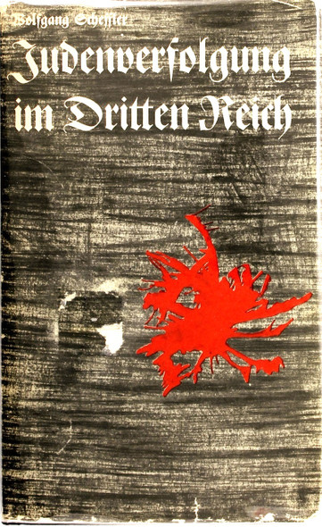 Judenverfolgung Im Dritten Reich. 1933-1945. front cover by Wolfgang Scheffler