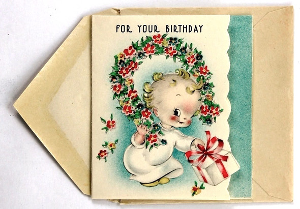 Happy Birthday Card with Envelope front cover by Rust Craft