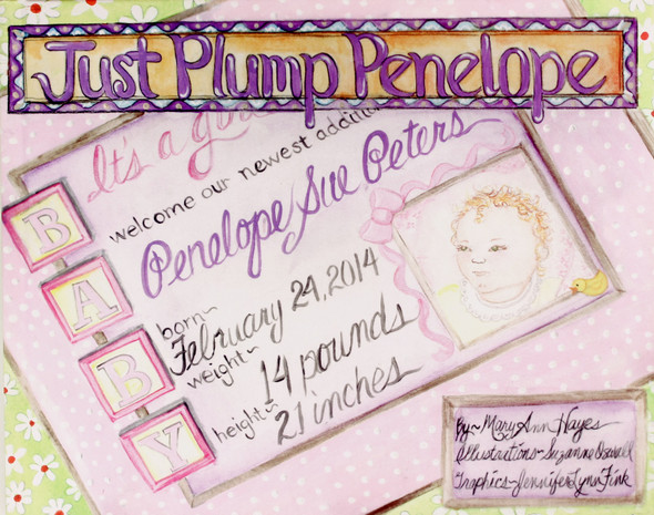 Just Plump Penelope front cover by Mary Ann Hayes , ISBN: 0996779507