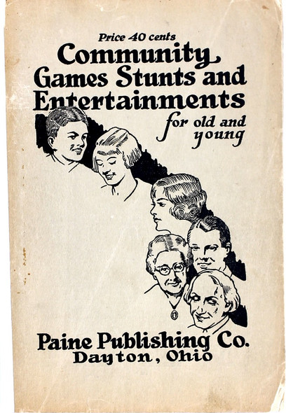 Community Games, Stunts and Entertainments for Old and Young front cover by Evelyn Simons