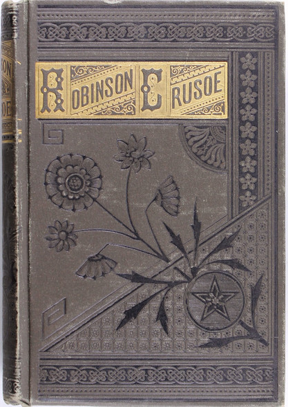 Life and Adventures of Robinson Crusoe front cover by Daniel Defoe
