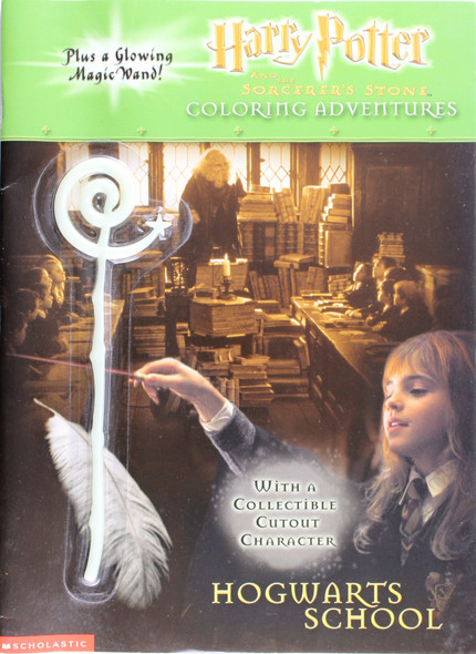 Harry Potter Hogwarts School Coloring/Activity Book with Toy front cover by Scholastic, ISBN: 0439286190