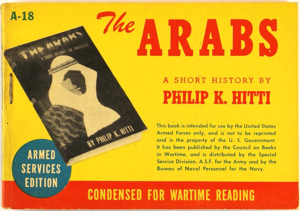 The Arabs front cover by Phillip K. Hitti