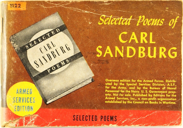Selected Poems front cover by Carl Sandburg