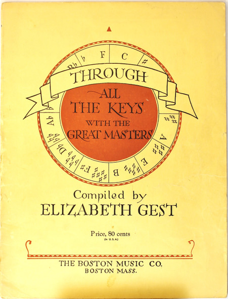Through All the Keys with the Great Masters front cover by Elizabeth Gest