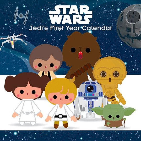 Jedi's First Year (Star Wars) Perpetual Wall Calendar front cover, ISBN: 1438855699