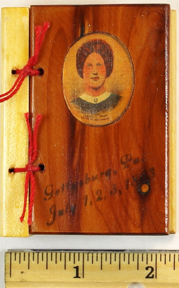 Gettysburg PA, Jennie Wade Souvenir Wooden Book front cover