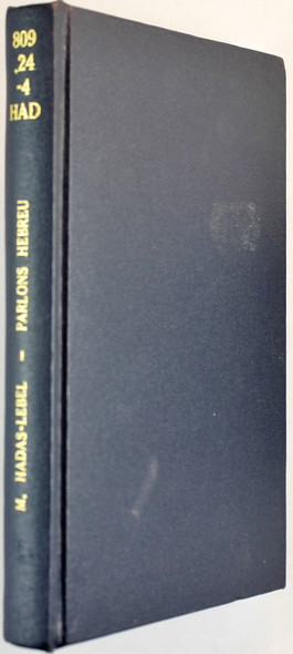 Parlons Hebreu (French Edition) front cover by Mireille Hadas-Lebel, ISBN: 2738462553