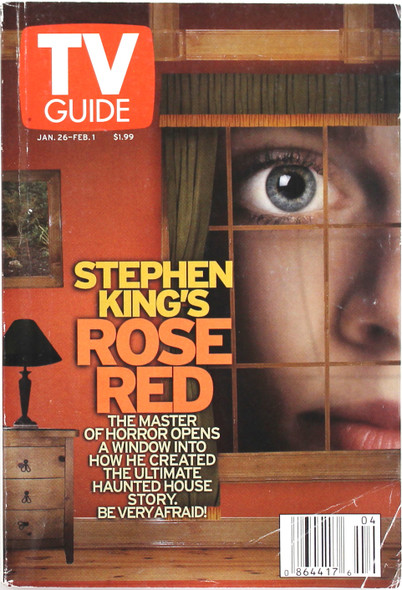TV Guide January 26-February 1, 2002: Stephen King's Rose Red front cover