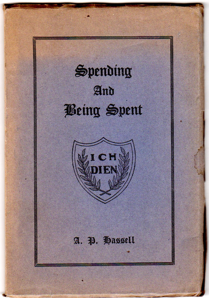 Spending and Being Spent front cover by A.P. Hassell