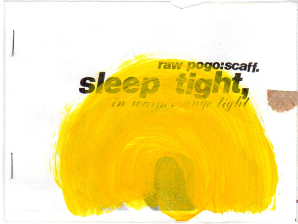 sleep tight, in warm orange light / rawpogo:scaff (beta-test poof edition) front cover by Eris de Jesus