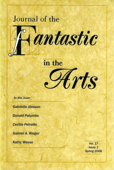 Journal of the Fantastic In the Arts (Volume 17, Issue 1) front cover by Brian Attebery