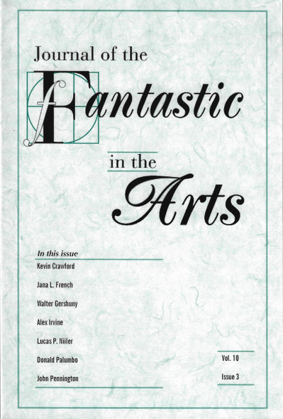 Journal of the Fantastic In the Arts (Volume 10, Issue 3) front cover by W.A. Senior