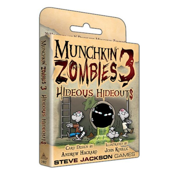 Munchkin Zombies 3 Hideous Hideouts front cover