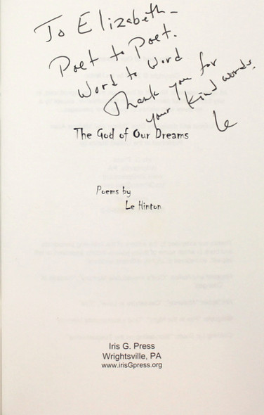 The God of Our Dreams  by Le Hinton, ISBN: 0978585852