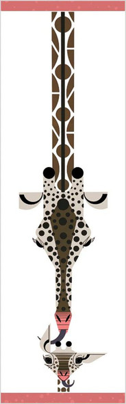 Love From Above (Giraffes) Bookmark front cover by Charley Harper, ISBN: 0764962434