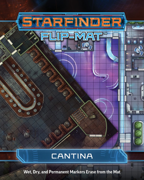 Starfinder Flip-Mat: Cantina front cover by Crystal Fraiser, ISBN: 1601259778