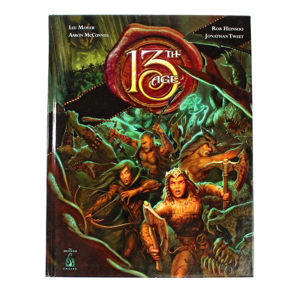 13th Age RPG Core Book front cover by Rob Heinsoo, Jonathan Tweet, ISBN: 190898340X