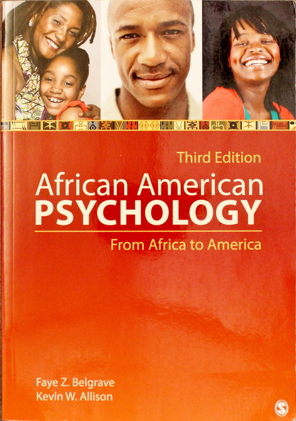 African American Psychology: From Africa to America front cover by Faye Z. (Zollicoffer) Belgrave,Kevin W. Allison, ISBN: 1412999545