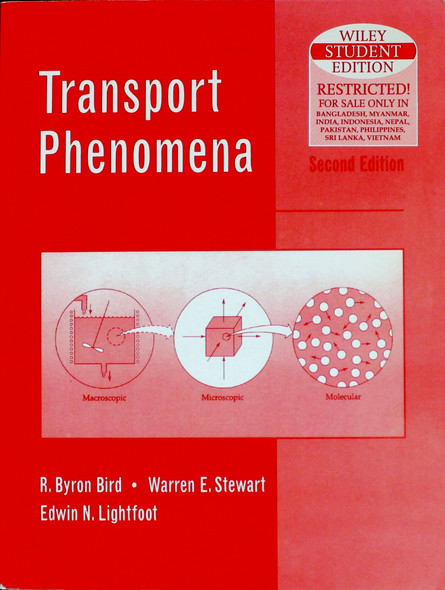 Transport Phenomena front cover by R. Byron Bird, ISBN: 9971514206