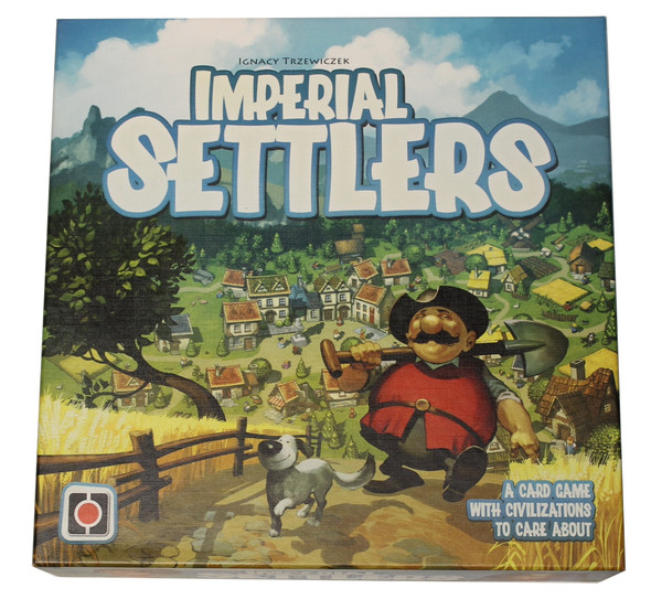 Imperial Settlers Card Game front cover by Ignacy Trzewiczek