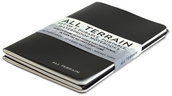 All Terrain: The Waterproof Notebook (set of 3) front cover by Peter Pauper Press, ISBN: 144132285X