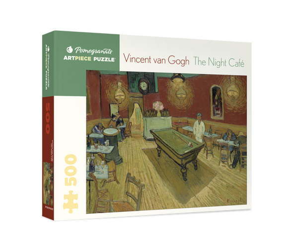 The Night Cafe 500 Piece Puzzle front cover by Vincent Van Gogh, ISBN: 0764986813
