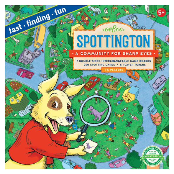 Spottington: A Community for Sharp Eyes Board Game front cover