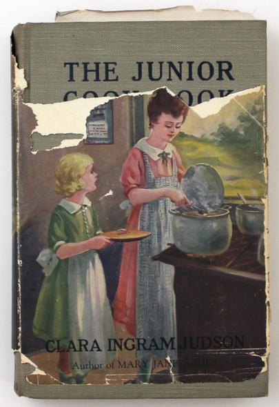 The Junior Cook Book front cover by Clara Ingram Judson