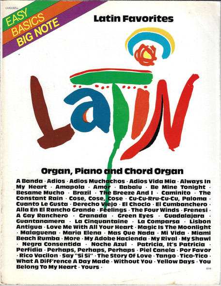 Liberace Goes Latin, Latin Favorites: Organ, Piano and Chord Organ (Easy Basics Big Note) front cover by Liberace , ISBN: 0849401518