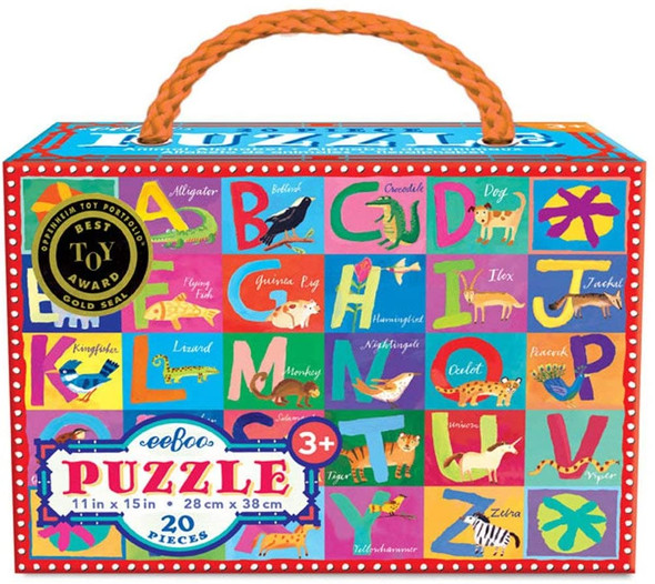 Animal ABC 20 Piece Big Puzzle front cover