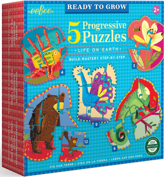 Ready to Grow - Life on Earth Progressive Puzzles | Set of 5 front cover