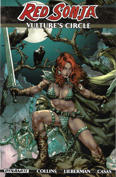 Red Sonja: Vulture's Circle front cover by Nancy A. Collins, Luke Lieberman, Fritz Casas, Jay Anacleto, Walter Geovani, ISBN: 1606908022