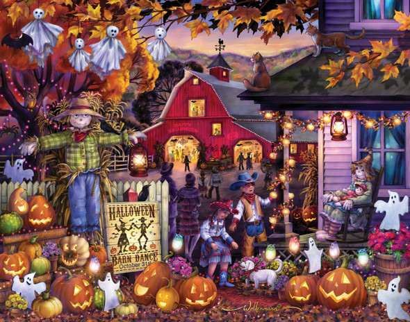 Halloween Barn Dance Countdown Calendar front cover