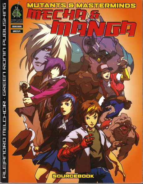 Mutants & Masterminds: Mecha & Manga front cover by Alejandro Melchor, ISBN: 1934547182