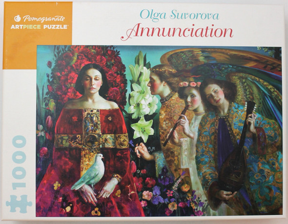 Annunciation 1000 Piece Puzzle front cover by Suvorova, Olga, ISBN: 0764982095