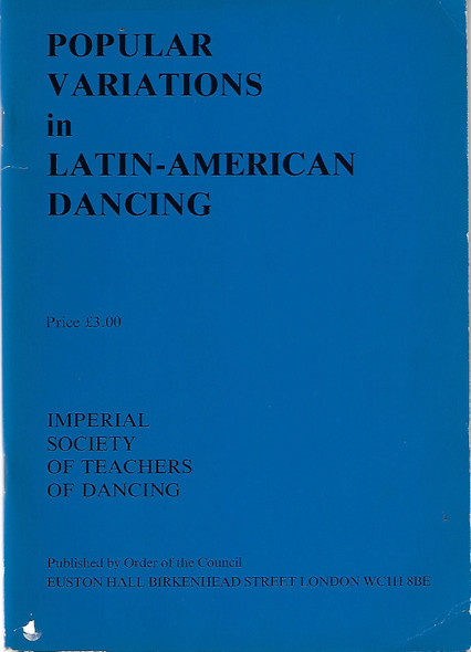 Popular Variations in Latin-American Dancing front cover by Elizabeth Romain, ISBN: 0392056860
