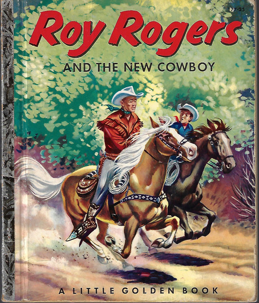 Roy Rogers and the New Cowboy [Little Golden Book 177] front cover by A.N. Bedford