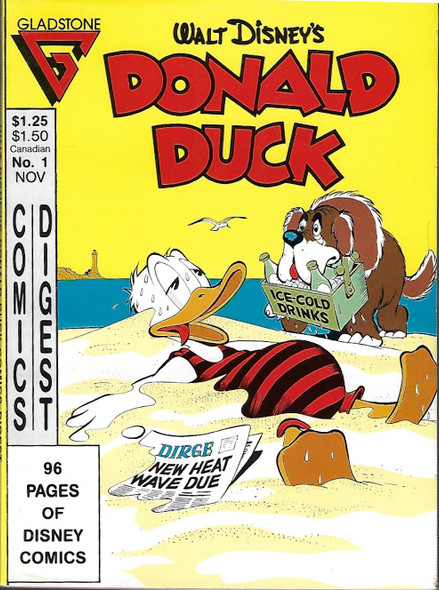 Walt Disney's Donald Duck Comics Digest (Volume 1, Number 1) front cover by Disney