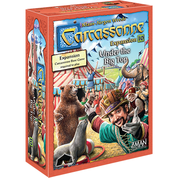 Under the Big Top Expansion 10 Carcassonne front cover