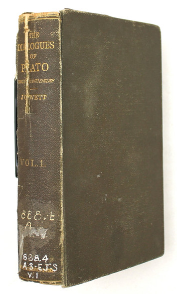 The Dialogues of Plato in Four Volumes front cover by Plato, B. Jowett