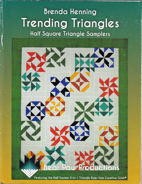 Trending Triangles: Half Square Triangle Samplers front cover by Brenda Henning, ISBN: 1936207184