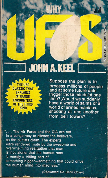 Why UFOs front cover by John A. Keel