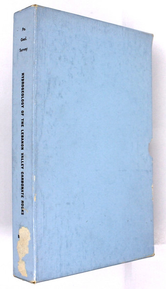 Hydrogeology of the Carbonate Rocks of the Lebanon Vallye, Pennsylvania front cover by Harold Meisler