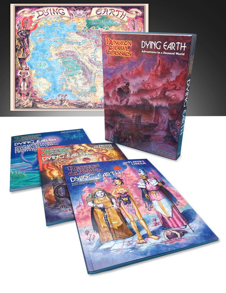 Dungeon Crawl Classics: Dying Earth Boxed Set front cover by Jack Vance, ISBN: 1958809233