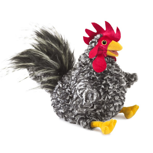 Barred Rock Rooster Hand Puppet front cover Barred Rock Rooster Hand Puppet front cover