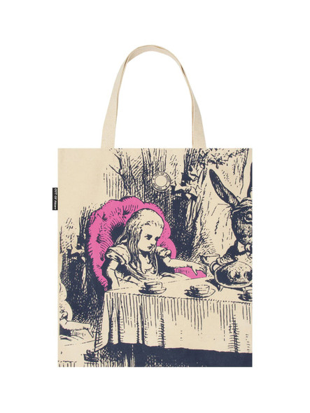 Alice in Wonderland tote bag front cover by Out of Print, ISBN: 059327637X
