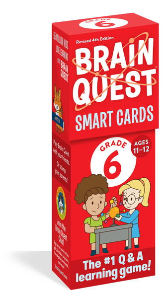 Brain Quest 6th Grade Smart Cards Revised 4th Edition (Brain Quest Smart Cards) front cover by Workman Publishing, ISBN: 1523523921