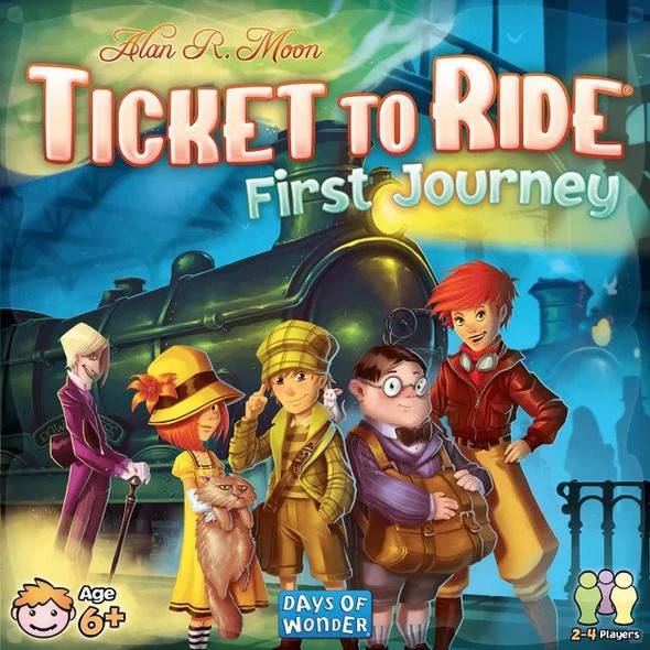 Ticket to Ride First Journey Board Game front cover