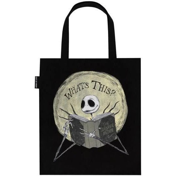 The Nightmare Before Christmas tote bag front cover by Out of Print